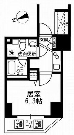 KDXレジデンス文京湯島の物件間取画像